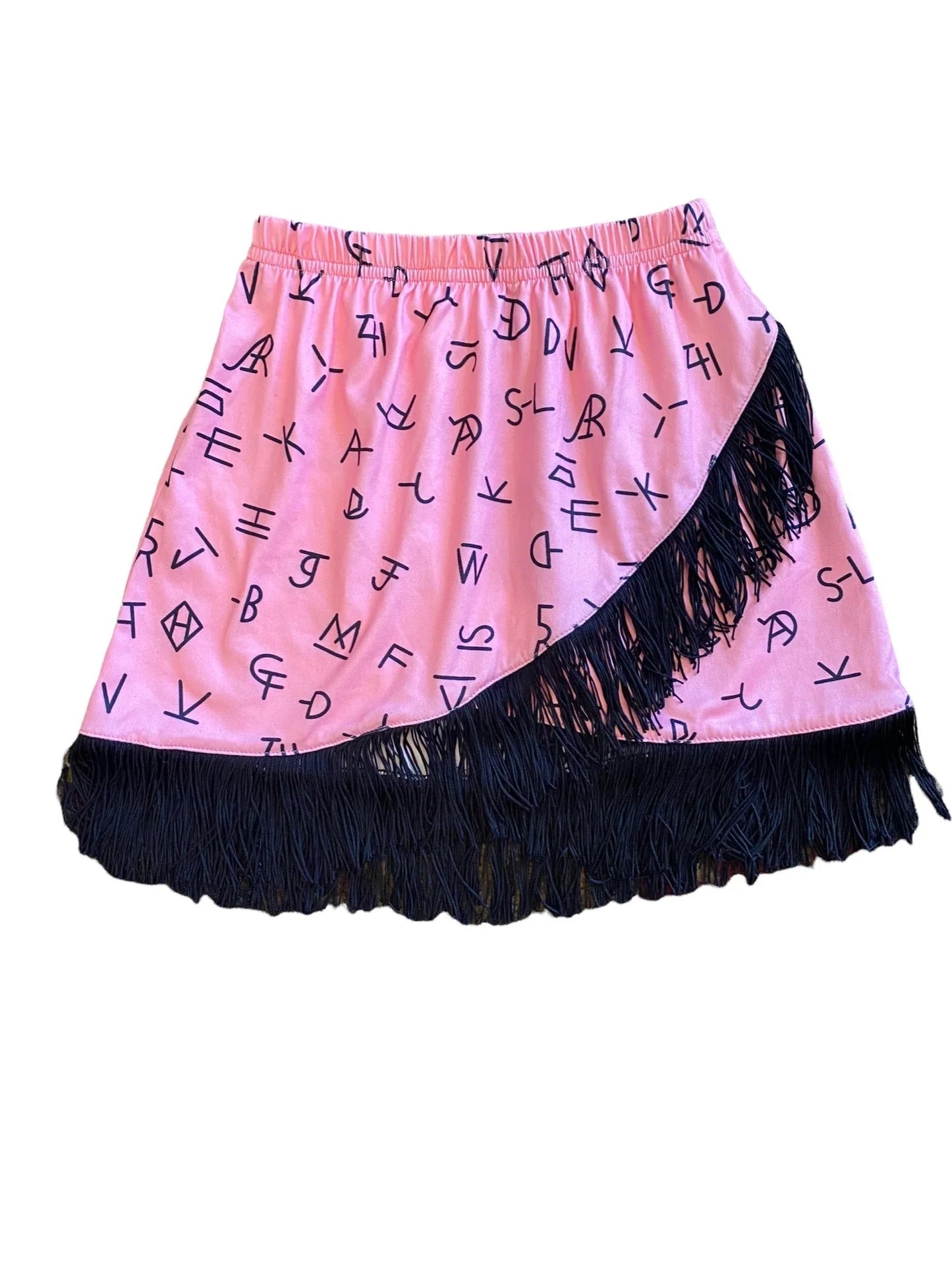Pink Brand Fringe Skirt