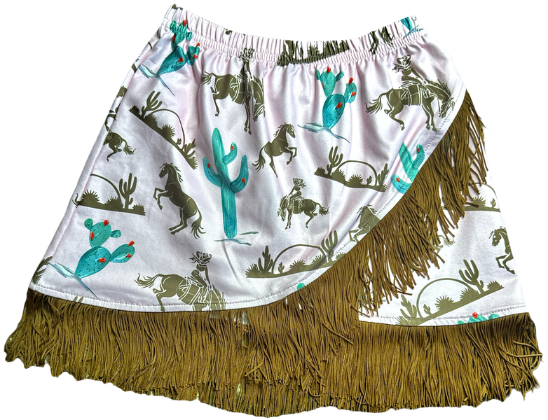 Gettin’ Western Fringe Skirt