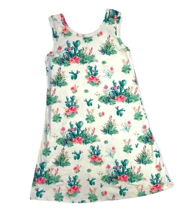 White Cactus Dress