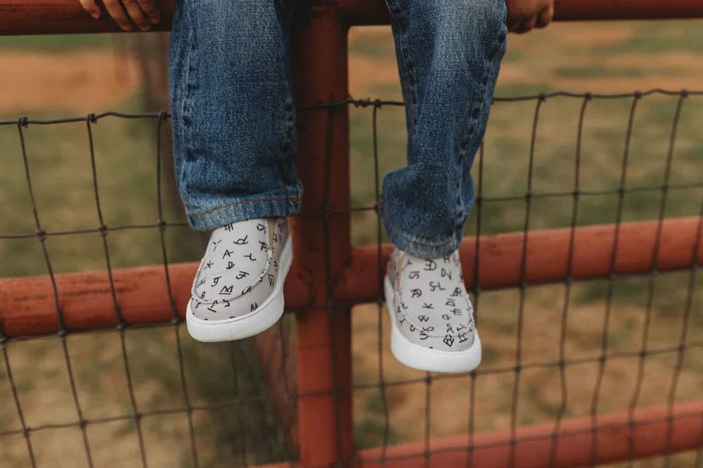Gray Western Brand Sneakers