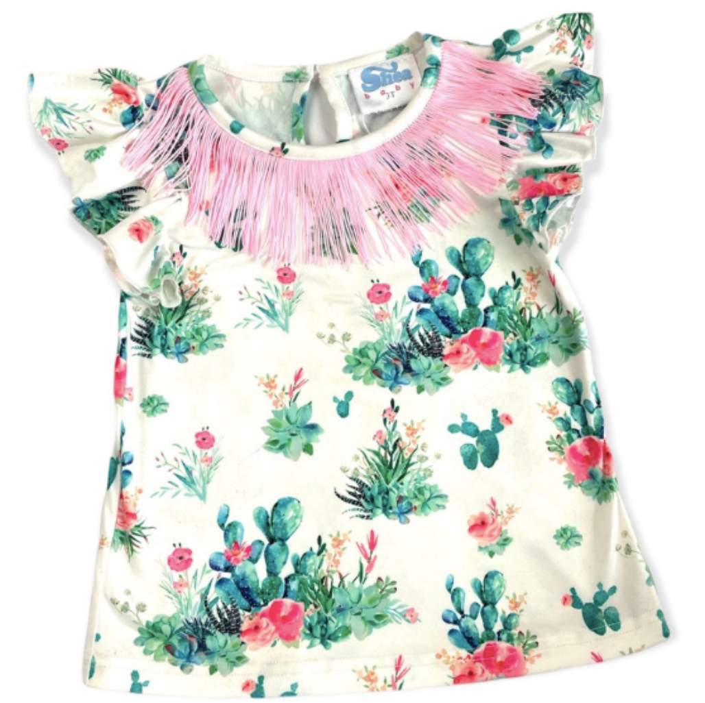 Cactus With Fringe Shirt