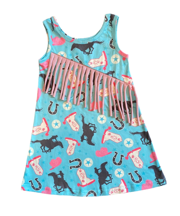 Turquoise Aztec Dress