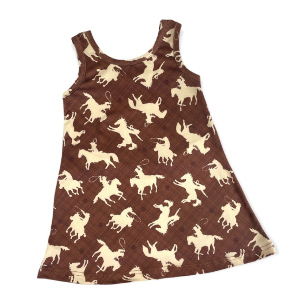 Brown Cowgirl Dress