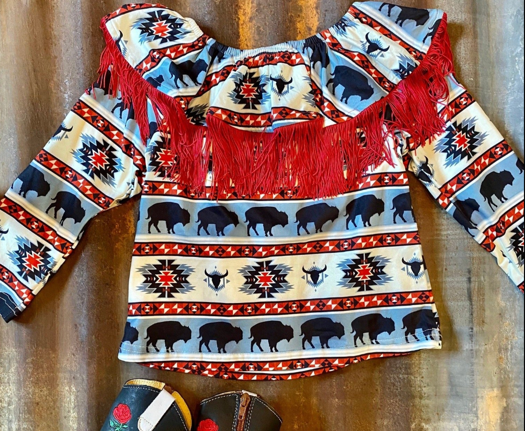 Buffalo Long Sleeve Off the Shoulder Shirt