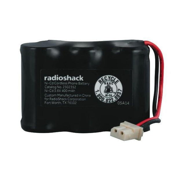 RadioShack 3.6V Ni-Cd Cordless Phone Battery, 400 mAh - Replaces BT17333, 23-1194