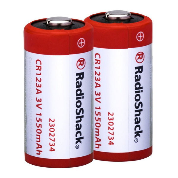 RadioShack CR123A 3V Lithium Battery, 1500 mAh