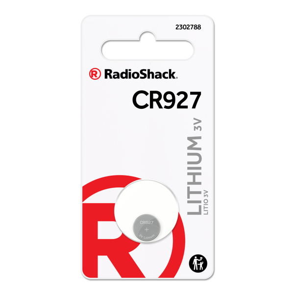 RadioShack CR927 3V Lithium Coin Cell Battery