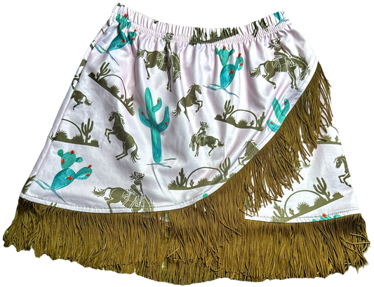 Gettin’ Western Fringe Skirt