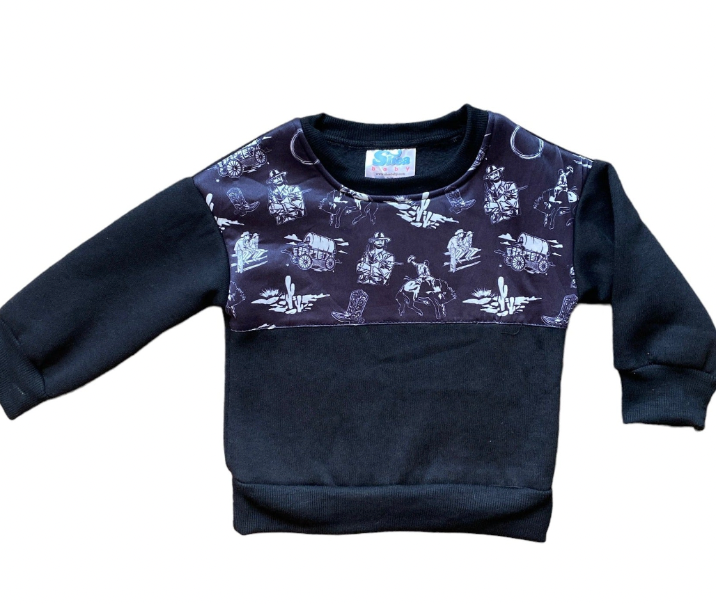 Black Western Sweatshirt