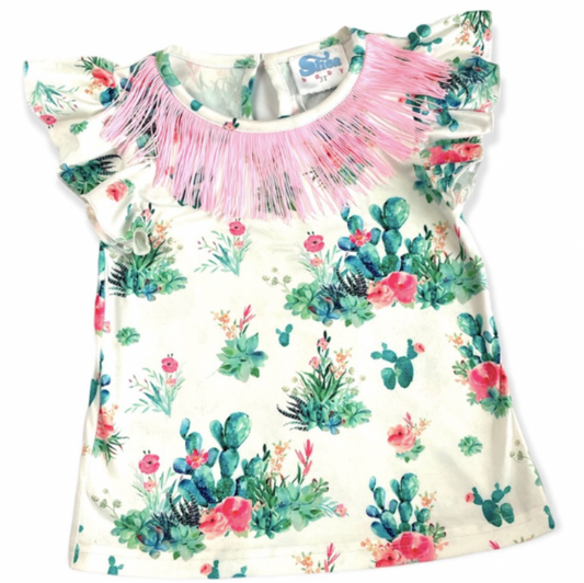 Cactus With Fringe Shirt