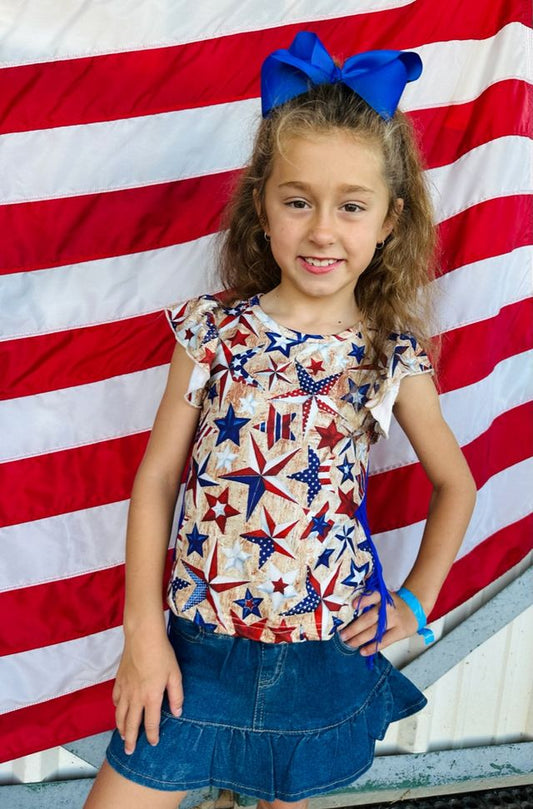 Patriotic Fringe Shirt