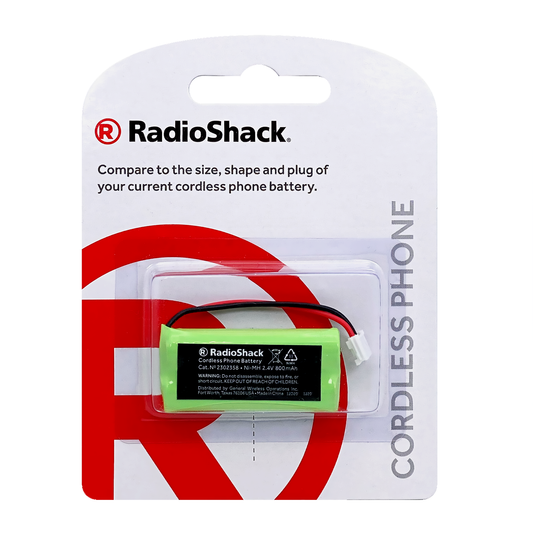 RadioShack 2.4V Ni-MH Cordless Phone Battery, 800 mAh