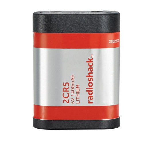 RadioShack 2CR5 6V Lithium Battery, 1400 mAh