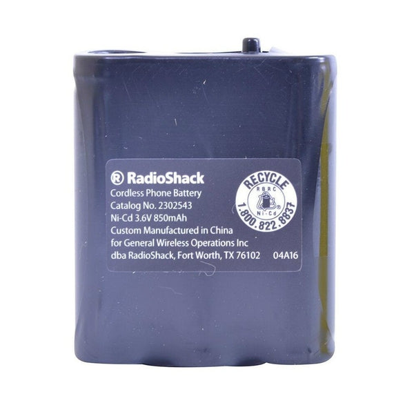 RadioShack 3.6V Ni-Cd Cordless Phone Battery, 850 mAh - Replaces HHR-P402, 23-932