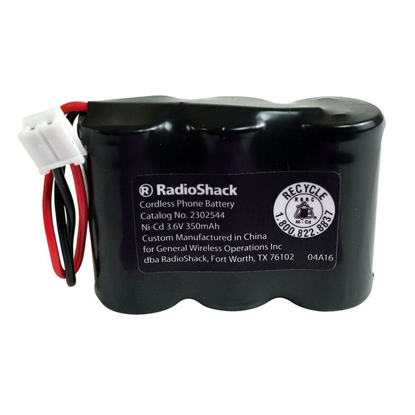 RadioShack 3.6V Ni-Cd Cordless Phone Battery, 350 mAh - Replaces HHR-P303, 23-896