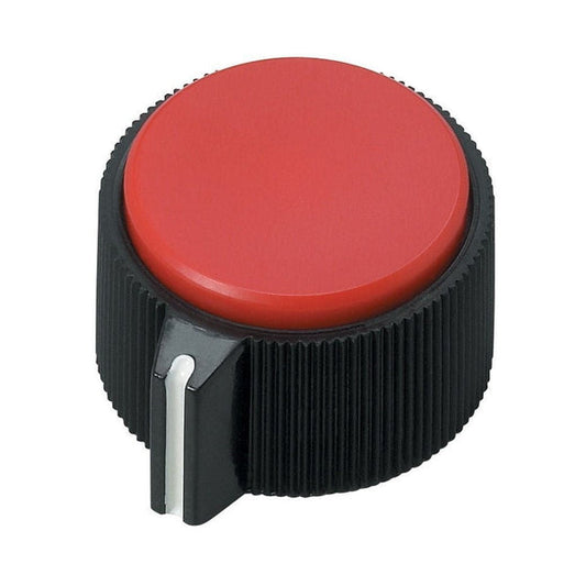 RadioShack Round Red Insert Control Knobs (2-Pack)
